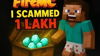 Scamming players in Fire mc 💀 and staff give me chat ban 😡 #firemc #Scammerhere #minecraft 