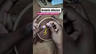 Point de cha&icirc;nette et noeud #broderie
