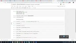Binomial Probability Distribution on Jupyter Notebooks