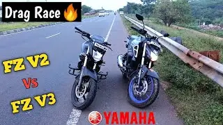 Yamaha Fz V2 Vs Yamaha Fz V3 Drag Race | Watch Full Video | #fzv2 #fzv3 #dragrace #yamaha