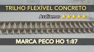 TRILHO FLEXÍVEL CONCRETO PECO | H.O. 1:87