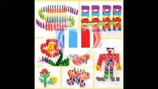 Bulk wooden Dominos  blocks set❤🔔👈