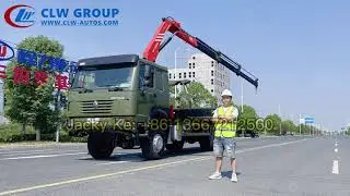Off Road 4x4 Military Road Wrecker Truck With Crane
