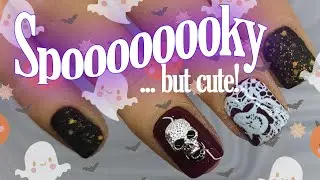 Let the Spooky Vibes Begin! Halloween Gel Manicure
