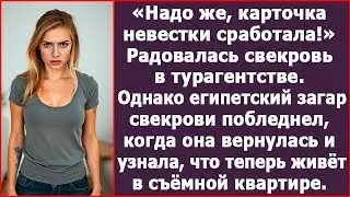 Надо же, карточка невестки сработала! Радовалась свекровь в турагентстве. Истории из жизни.