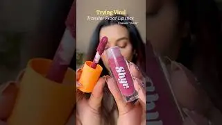 Trying Viral lipstick | Kiss-proof. Smudge-proof. Hype-proof😱 #lipstick #nykaa