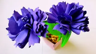 DIY Paper Flowers Making | Easy & Beautiful Paper Flower Crafts