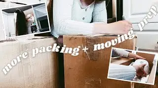 more packing and moving prep📦 | pack our entire kitchen with me!