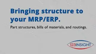 Bringing structure to your MRP system