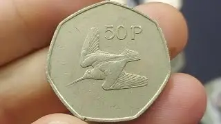 DANS COIN REVIEW + VALUATIONS #36 - 1983 50p Coin Woodcock Ireland