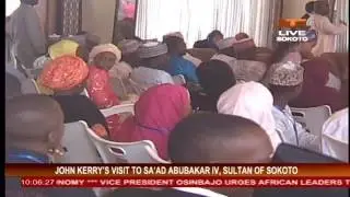 John kerry Visits Sultan of Sokoto  23 Aug 2016