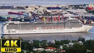 Feb 27, 2020 : MSC MAGNIFICA cruise ship was seen in Papeete Tahiti Int'l harbor