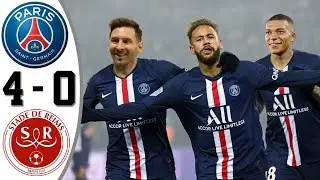 PSG vs Reims 4️⃣-0️⃣highlight goal resumen HD ⚽🏆 #psg #reims #ligue1
