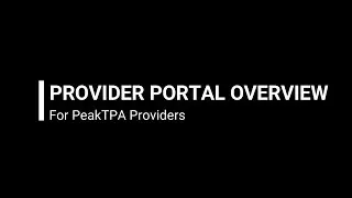 Smart Data Solutions' Provider Provider Overview