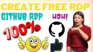 How To Create Github RDP Free | Free Github RDP |  free rdp #githubrdp #freegithubrdp
