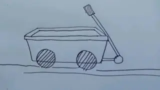 How to draw a Wagon /Draw step by step /Wagon drawing for kids /kids topic