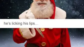 He's licking his lips...