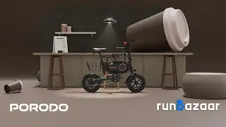 Shop the Porodo Lifestyle Folding Urban Electric Bike Now!