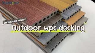 Co-Extrusion Outdoor Decking Hollow WPC Decking Waterproof WPC Flooring Wood for Outdoor Garden#wpc