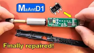 Ремонт мини-роторного инструмента Ma ant D1 - замена микросхемы контроллера заряда и аккумулятора.