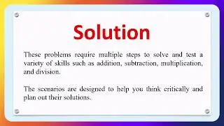 Challenging Multi-Step Word Problems From Real-World Scenarios