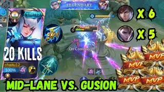 Eudora Mid-Lane DOMINANCE | 20 Kills, Gusion & Alucard CRUSHED! | Mobile Legends Bang Bang