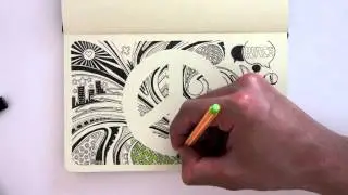 Moleskine&reg; speed-drawing by Lex Wilson - PEACE