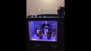 TV Liquor Bar/Cabinet w/ LED Lights