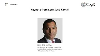 Keynote from Lord Syed Kamall