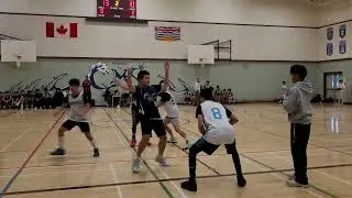 QMS Grade 8 vs. North Delta Grade 8 Exhibition game November 17, 2025. (L)