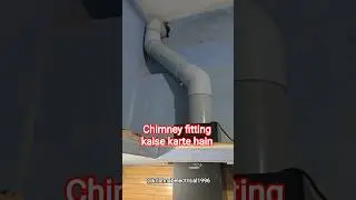 Chimney fitting kaise karte hain how to install chimney in kitchen ! #chimney #shorts  #viral #hindi