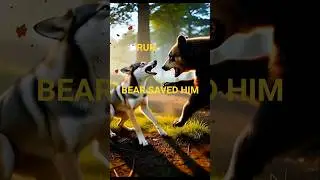 Wolf Chased a Tourist&hellip; Then a Bear Appeared | Wild Jungle Encounter#WolfVsBear#AnimalAttack#Shorts