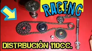 Distribuci&oacute;n moto 110cc: kit rosca izquierda, tensor y purgado (paso a paso)