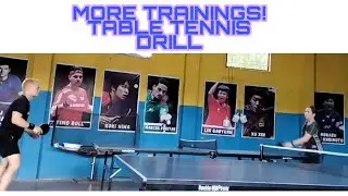 TABLE TENNIS DRILL SECOND DAY PART 2 LET'S GO!