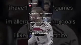 H&oslash;jlund is allergic to the back of the net🤦&zwj;♂️⚽😂 | @Krait-Editz |