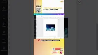 CANVAPLAY | TURN DAY INTO NIGHT EFFECT IN CANVA #shorts #canva #canvatutorial #tiktok