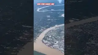 View town square sibu in flight