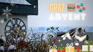 First Snow in Graz in Advent 2023,  original audio, no voice over