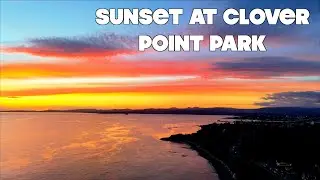 Sunset at Clover Point, Dallas Road &ndash; Victoria BC | 4K Video