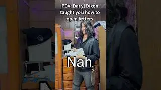 POV: Daryl Dixon taught you how to open letters #thewalkingdead #daryldixon
