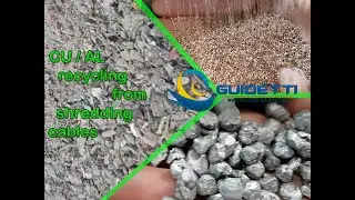 TEST WITH YOUR SAMPLES  copper / aluminum from shredding cars recycling without blades