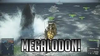 Battlefield 4 MEGALODON! - Massive BF4 Shark Easter Egg!