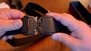 Quick Release Tactical Belt, Military Work, Nylon Web Hiking Belt with Heavy Duty Seatbelt Buckle