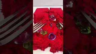 Satisfying Red Kinetic Sand #asmr #kineticsand #satisfying #shorts