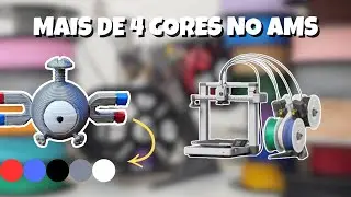 COMO IMPRIMIR MAIS DE 4 CORES NO AMS BAMBU LAB