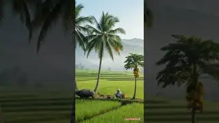 pesona alam desa #alamnusantara #sawah #pemandanganbagus #suasanapedesaan #ai