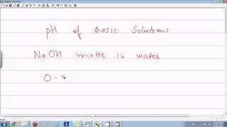 How to calculate pH of basic solutions