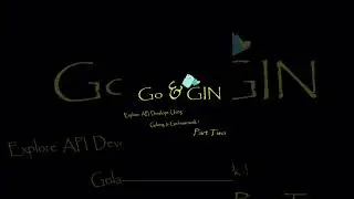 Go & Gin. #goprogramming  #golang #gin