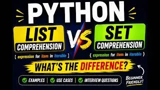 Master Python Comprehensions: List vs Set Comprehension | What's the Difference?