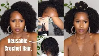 NEW! REUSABLE CROCHET HAIR Install On Loc'd Hair!! Super Natural | Easy To Style!!@BetterLengthHair